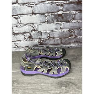 Keen Purple Gray Waterproof Fisherman Hiking Trail Sandals Women Sz 8M US/38.5EU